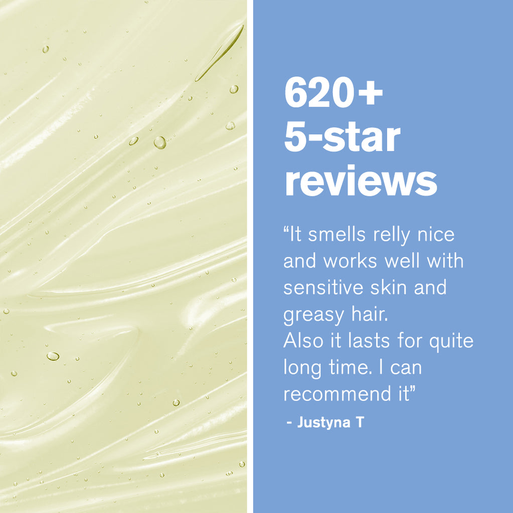 green people irritated scalp shampoo texture & review