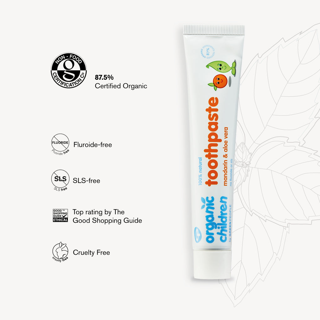 Organic Children Mandarin & Aloe Vera Toothpaste 50ml