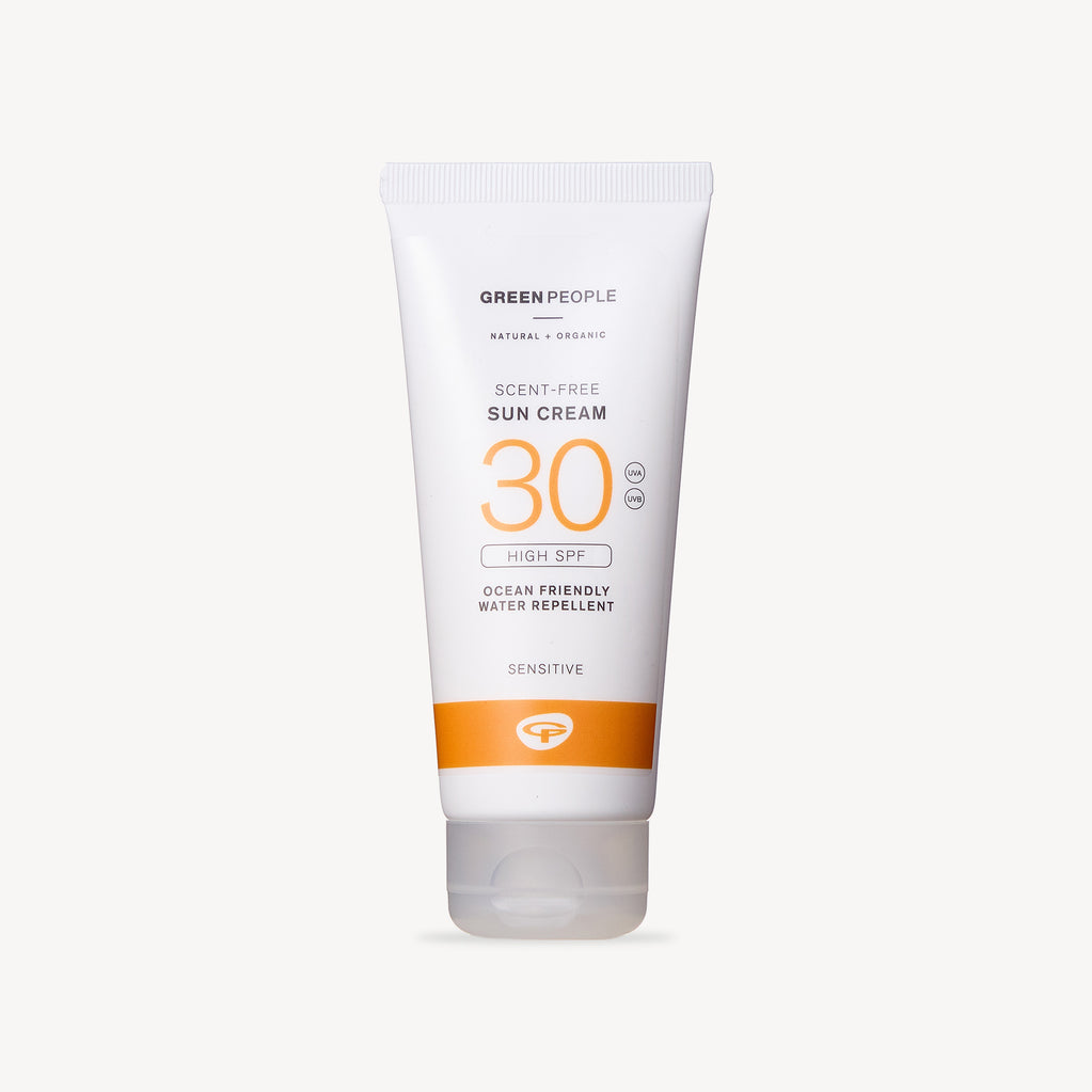 scent free SPF 30 sun cream 100ml bottle